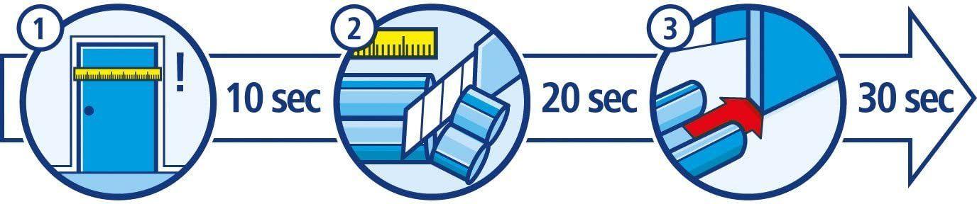 Pack 3 Tesamoll Aislante Puerta Doble Rollo 95cm Gris tesa-4