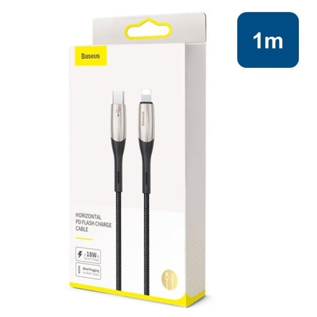 Cable Para Celular Usb C A Lighting (iPhone) 18w 1mt Baseus-0