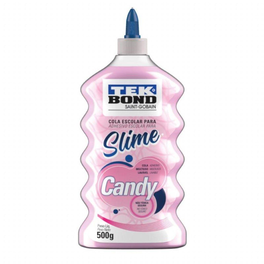 Slime Candy Rosado 500grs Tekbond-0