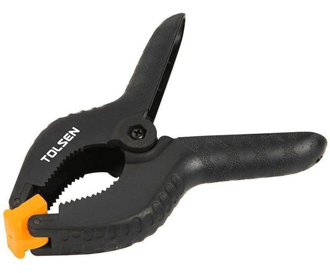 Pinza Carpintero Plastica Resorte 100mm/4  Tolsen-0