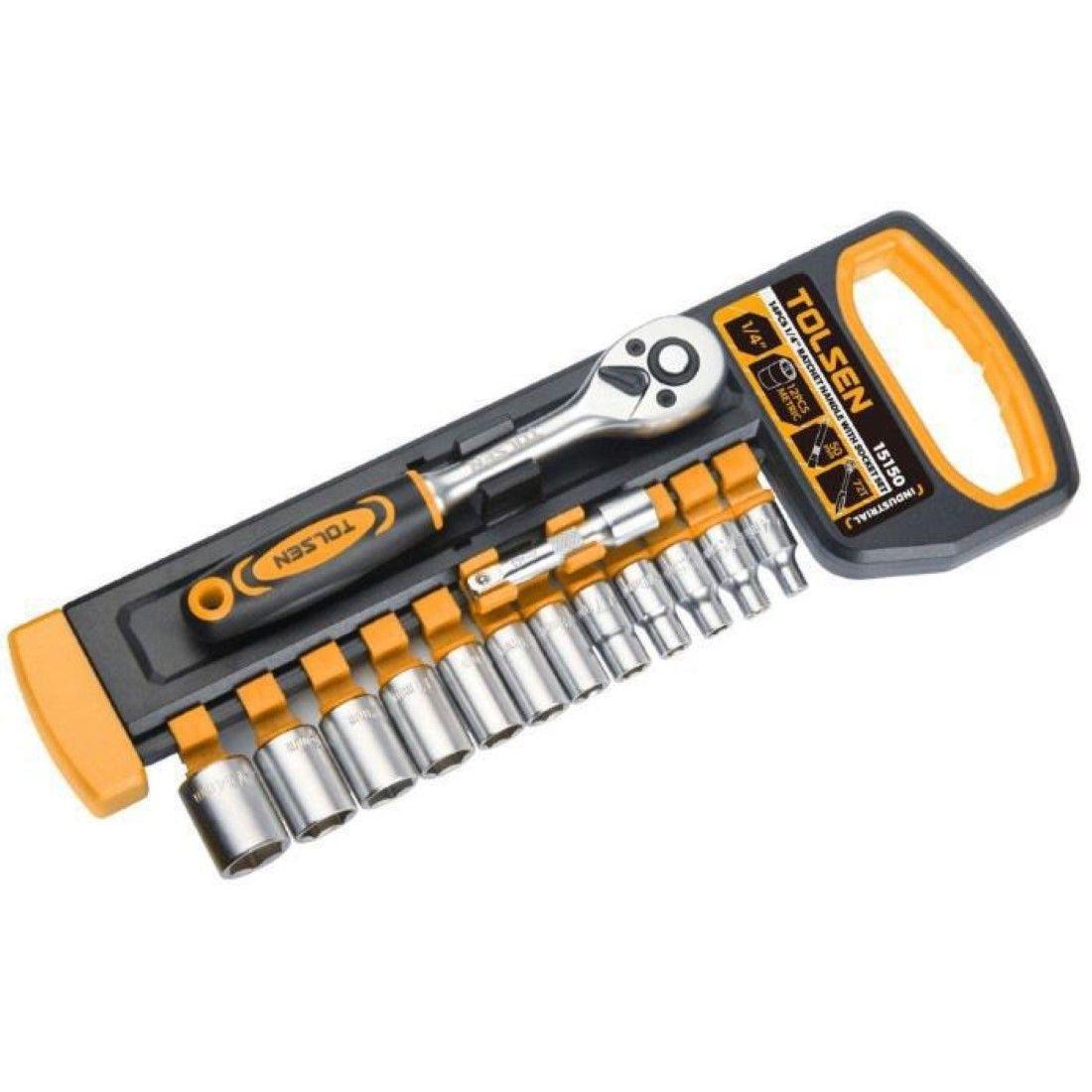 Dados 1/4  4-14mm Juego 14 Piezas Tolsen-0