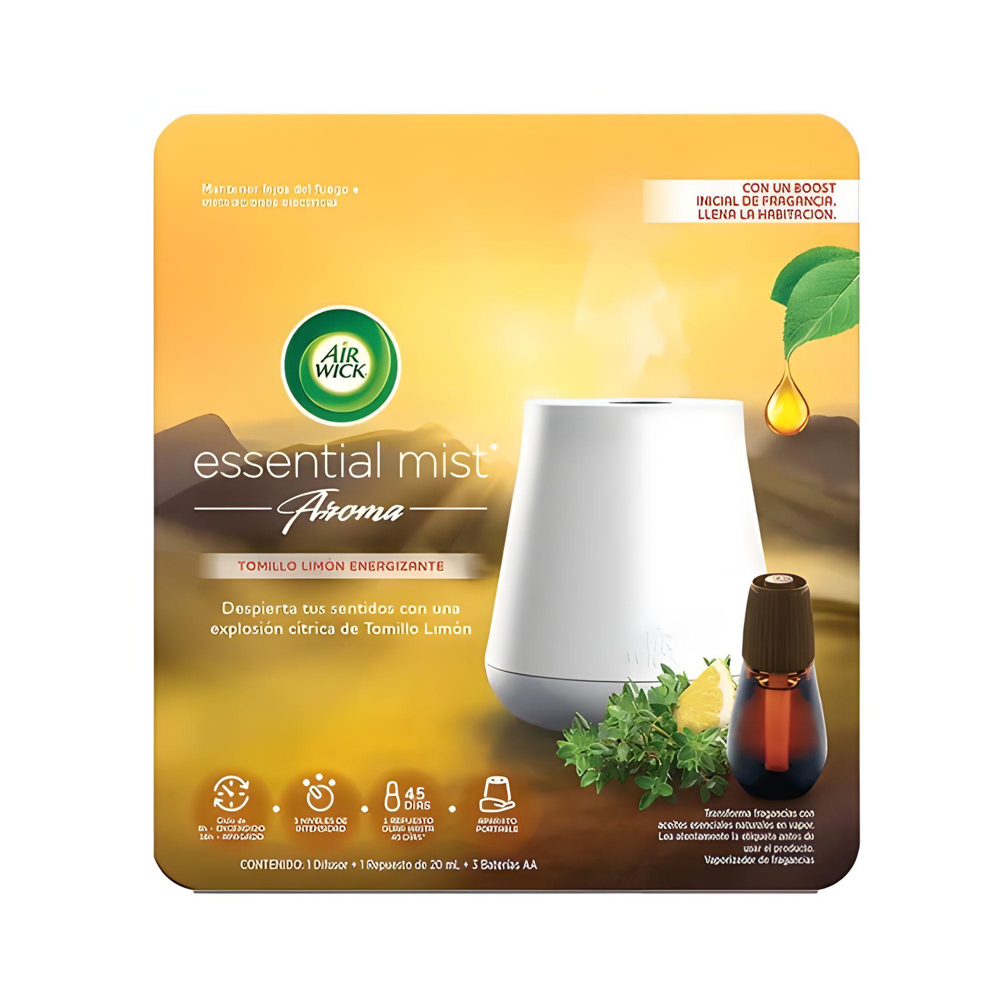Difusor de aromas Essential Mist Aparato + Repuesto 20ml Tomillo Limón - Air Wick-0