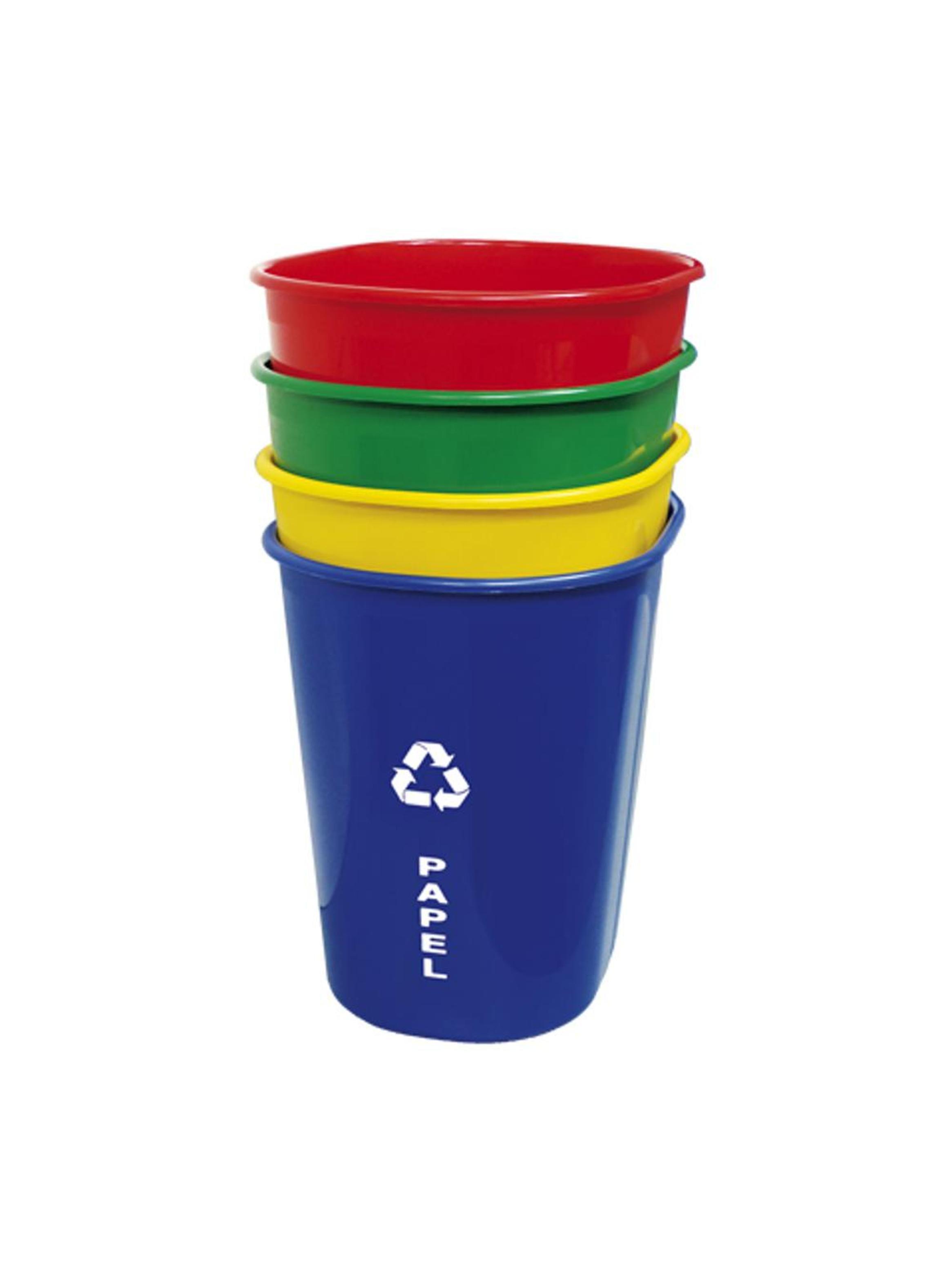 Contenedores para reciclaje 13lts 4 colores Artesco-0