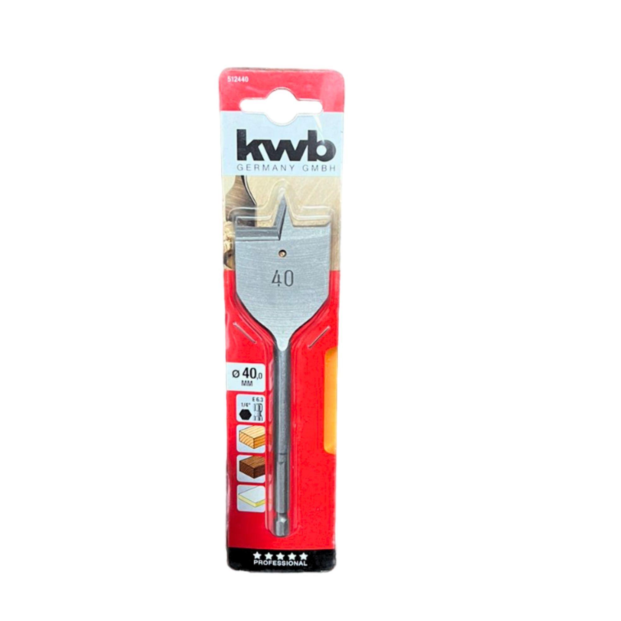 Broca Paleta para Madera 40mm - KWB-0