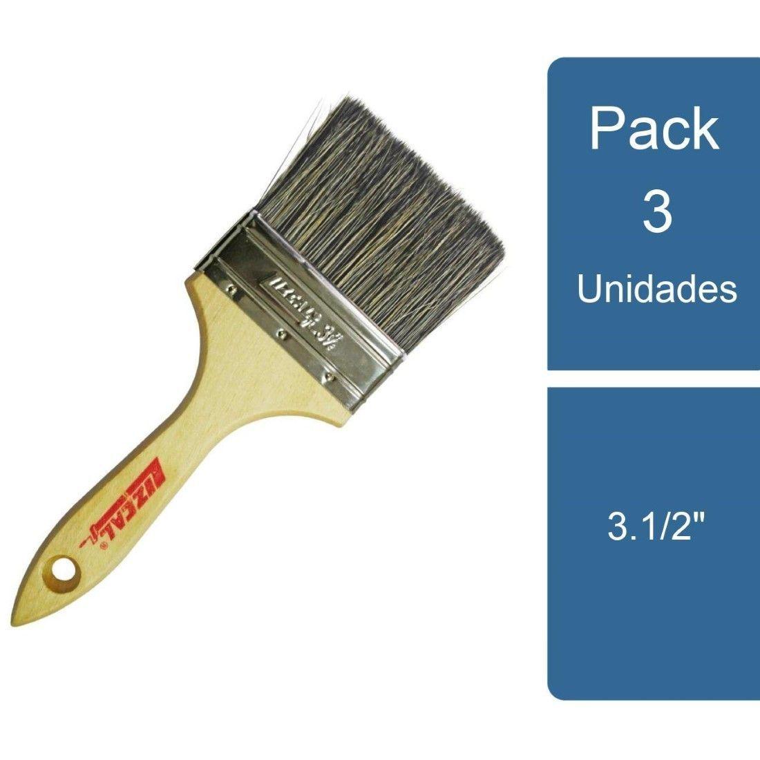 Pack 3 Brocha Multiuso 1/2" 3.1/2" Lizcal-0