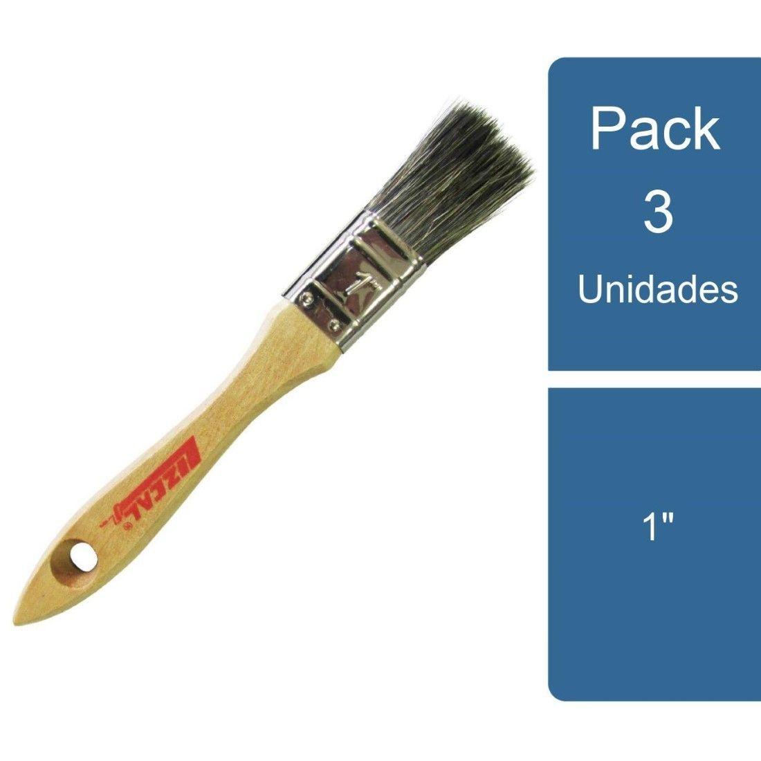Pack 3 Brocha Multiuso 1/2" 1" Lizcal-0