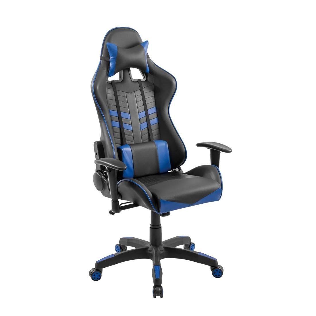 Silla Gamer Ergonómica Negro/azul Macrotel-0