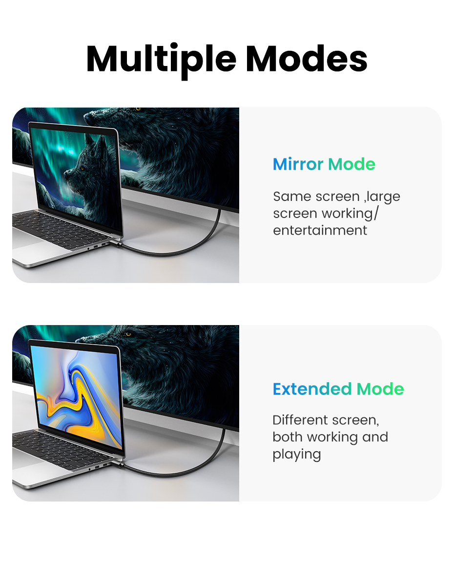 Cable HDMI 2.0 4K modelo HD119 3mts Ugreen-5