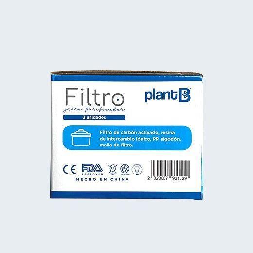 Filtros para Jarro Purificador de Agua 3un. Plant B-1