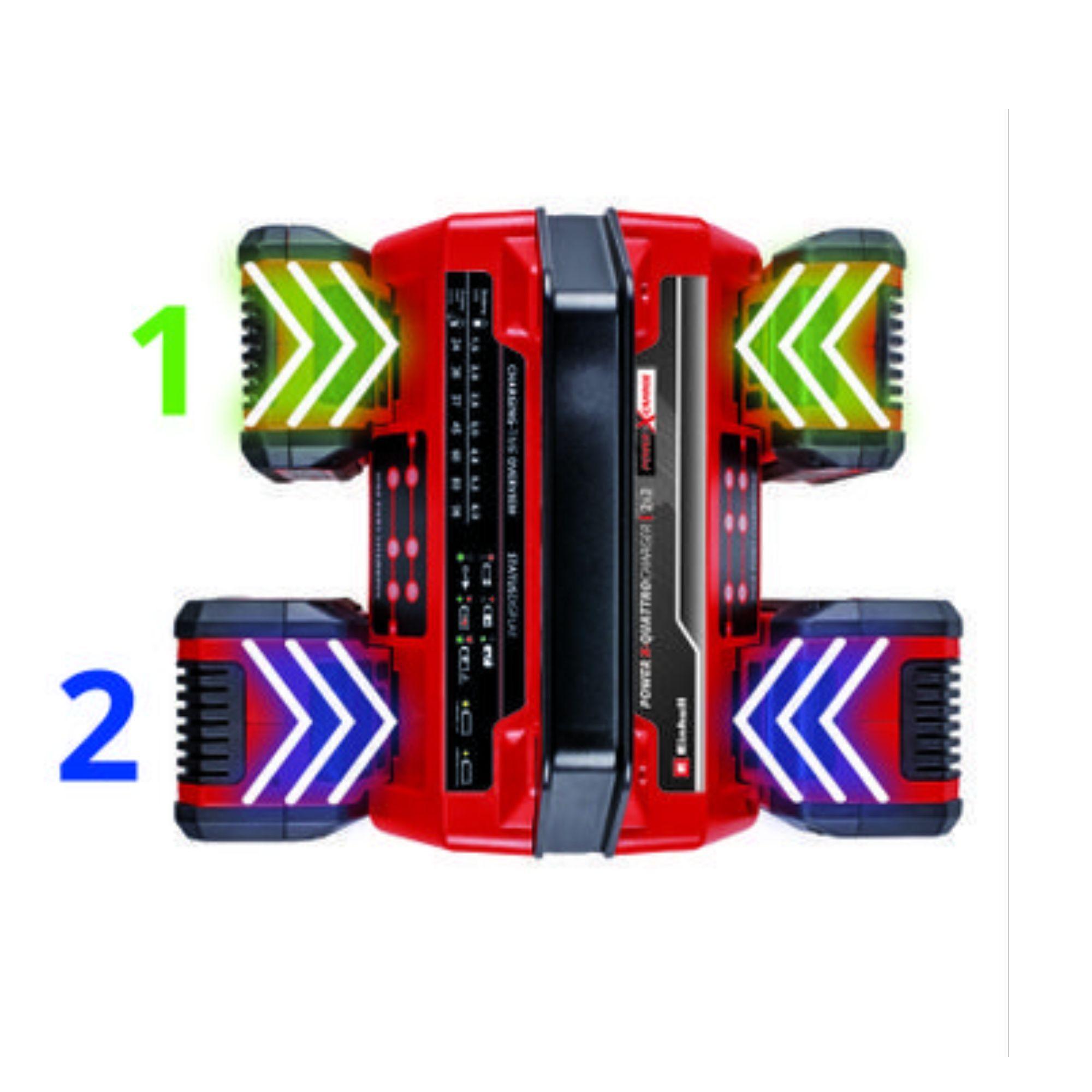 Cargador para Baterías Power-X-Change 2x2 4A - Einhell-1