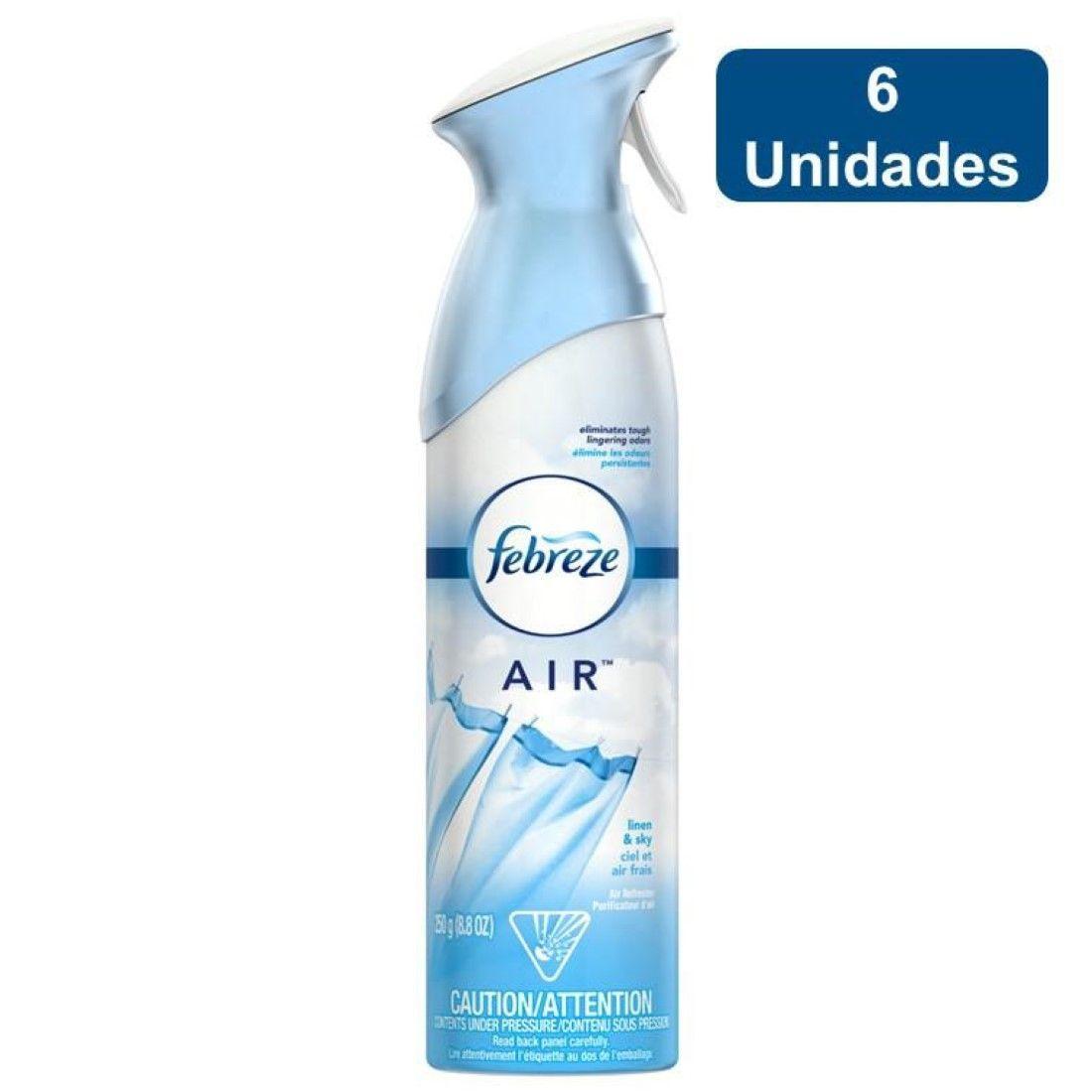 Desodorante Ambiental Linen And Sky 250grs X 6 Febreze-0