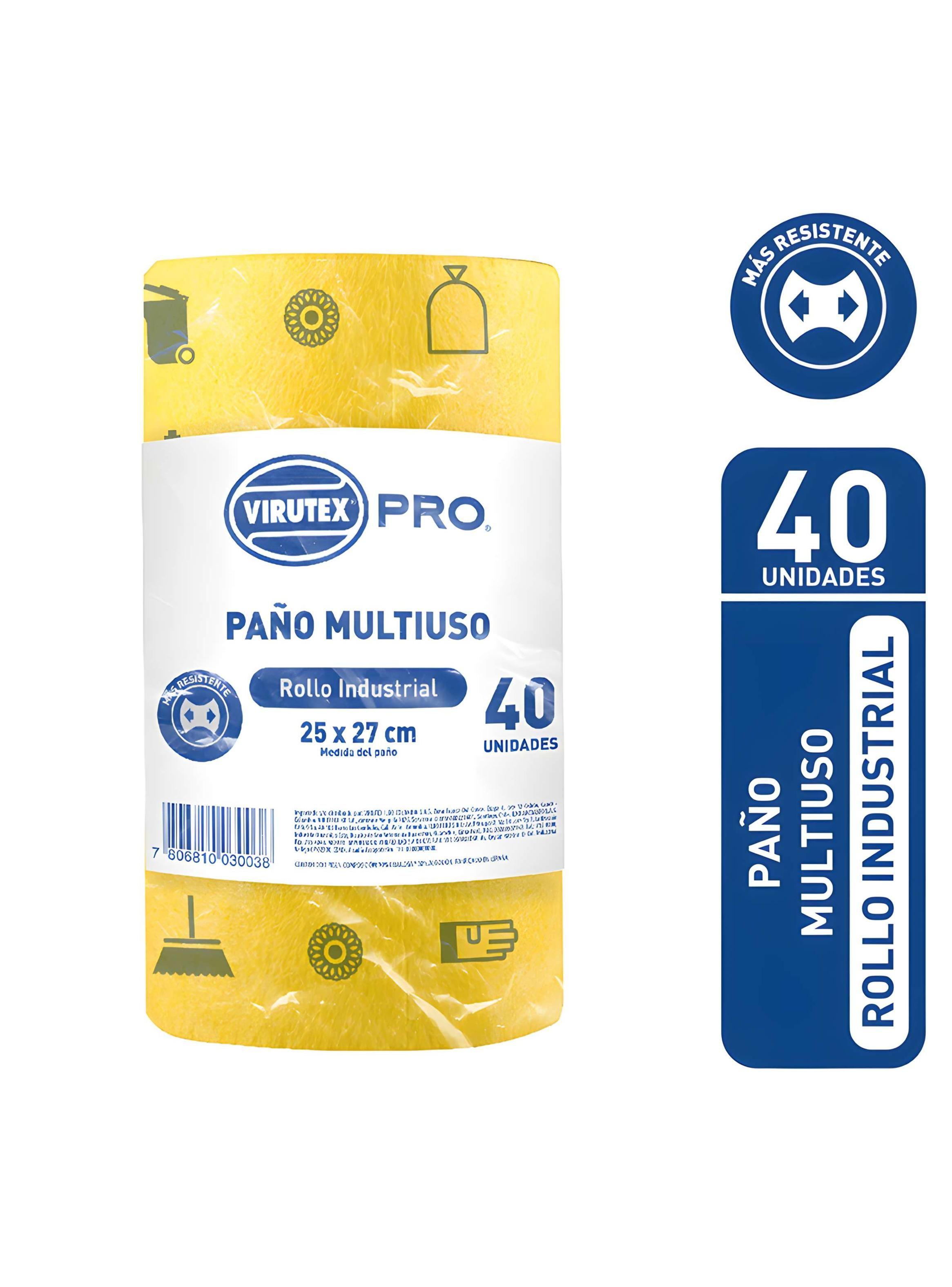 Paño multiuso reutilizable 25x27cms 40 paños Virutex Pro-0