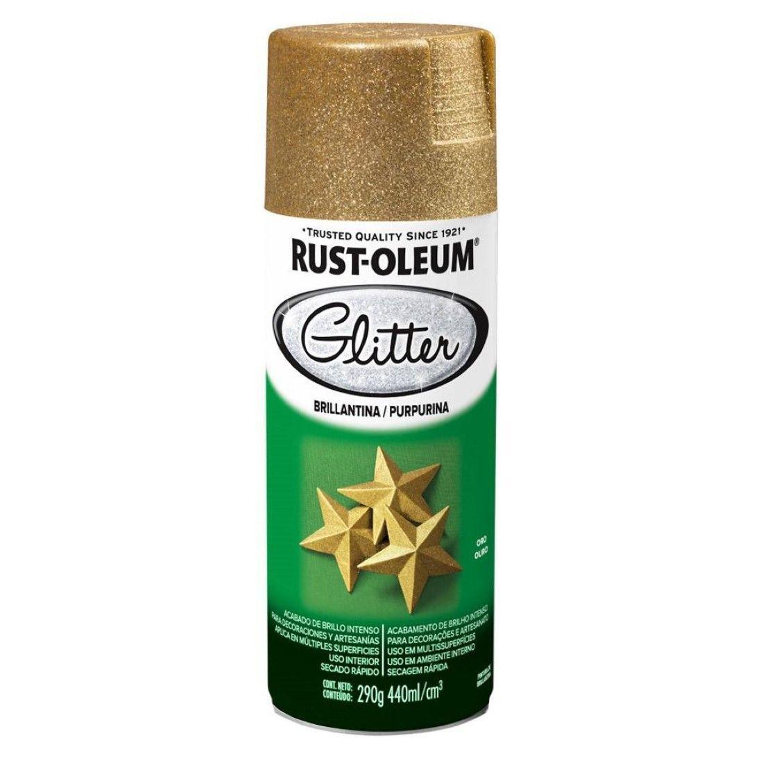 Spray Aerosol Glitter Brillantina 290grs Oro Rust Oleum-0