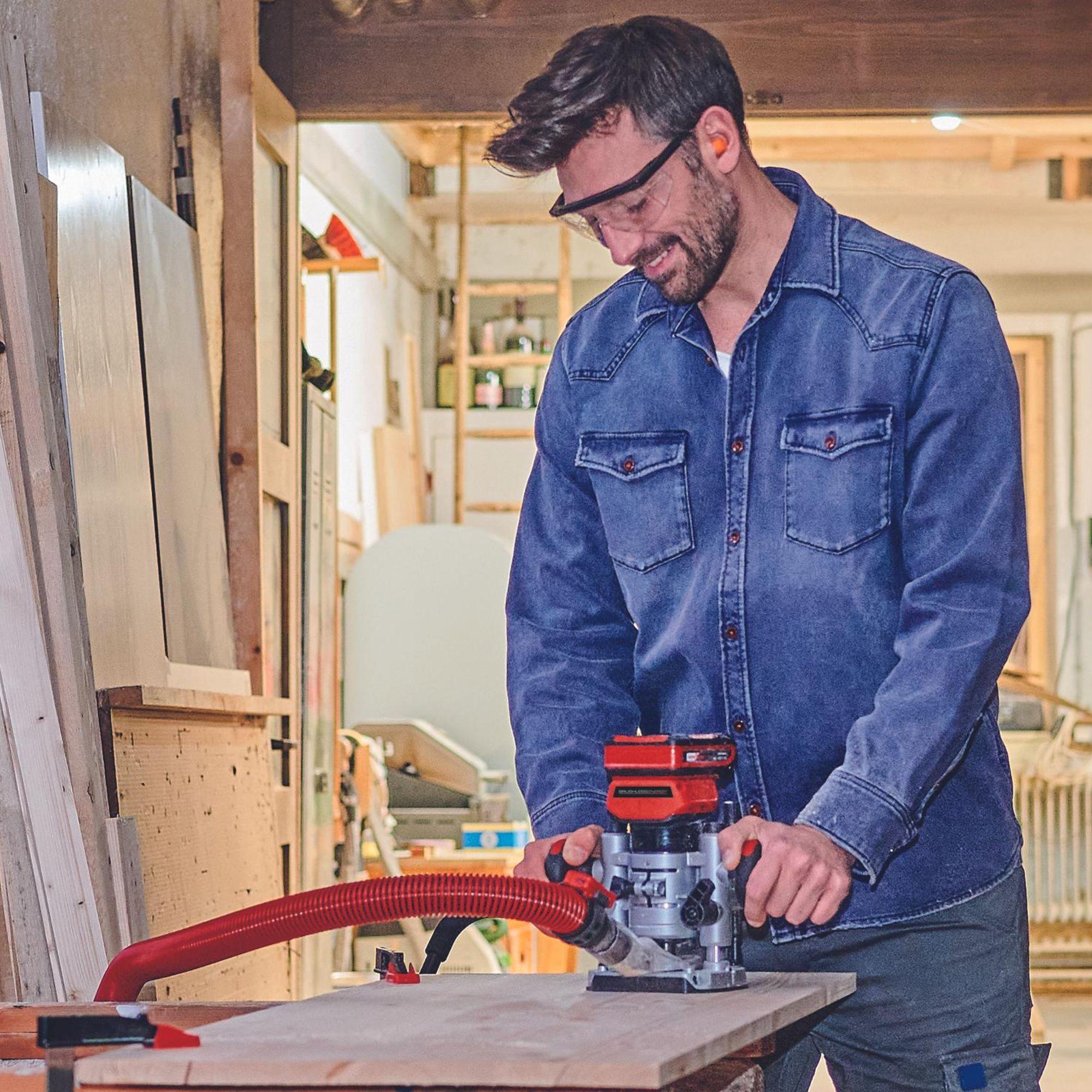 Fresadora Recortadora inalámbrica 18V sin batería PXC TP-RO 18 Set Li BL - Solo - Einhell-4