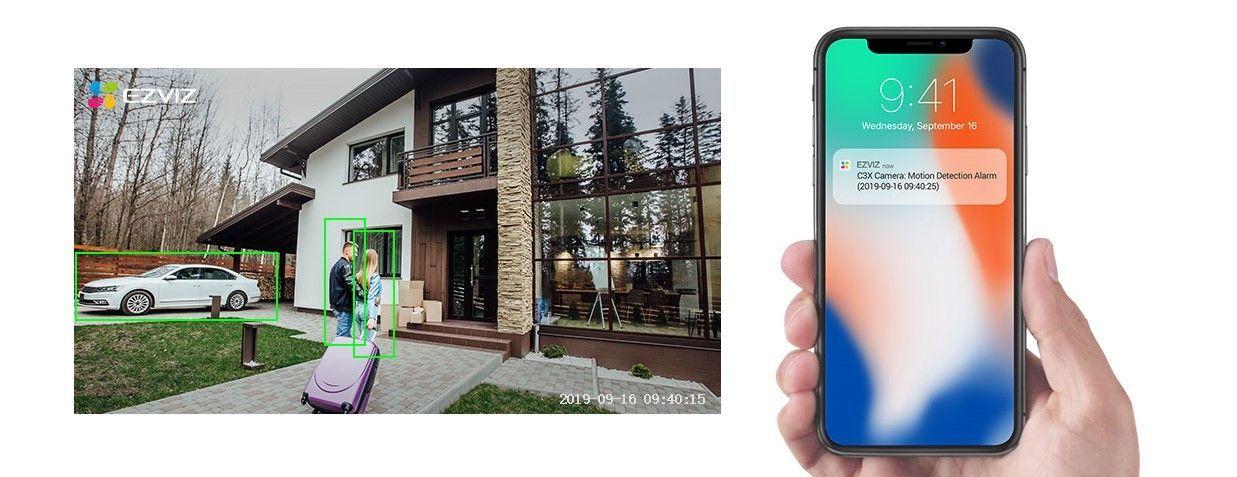 Ezviz Cámara  Wifi Exterior Montaje Mural 1080p (c3x)-4