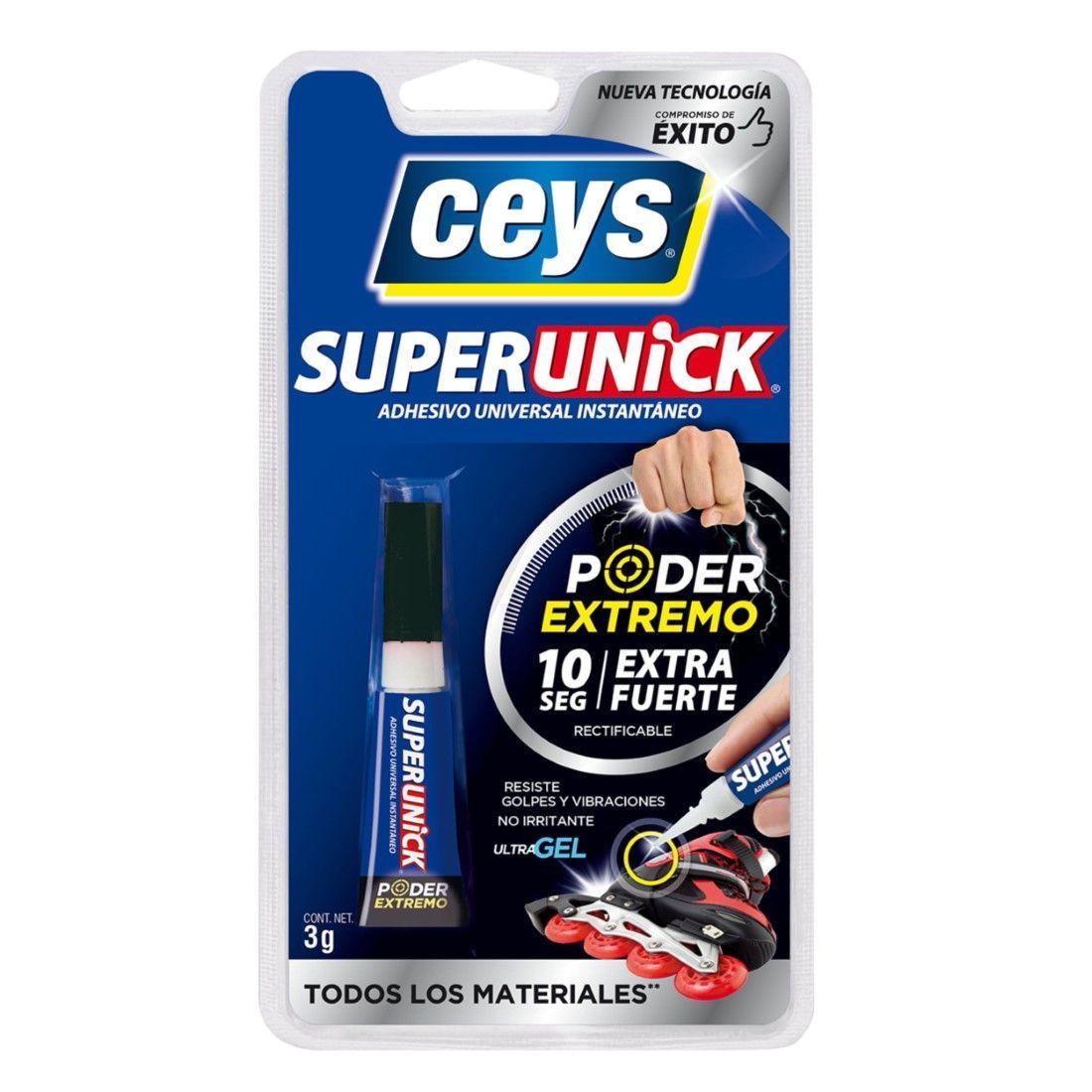 Adhesivo Instantáneo Superunick Poder Extremo 3grs Ceys-0