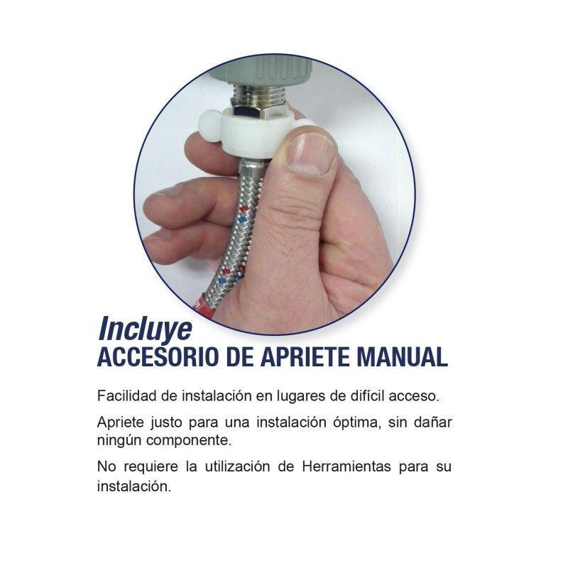 Flexible De Agua Acero Inox Hi-he 1/2*m10 35cms Hoffens-2