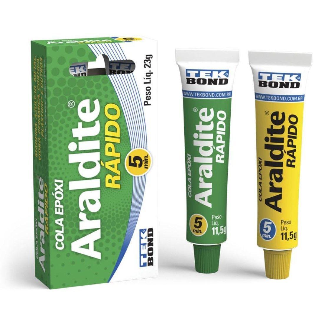 Adhesivo Epoxico Araldite Rapido Rapido 23grs. Tekbond-0