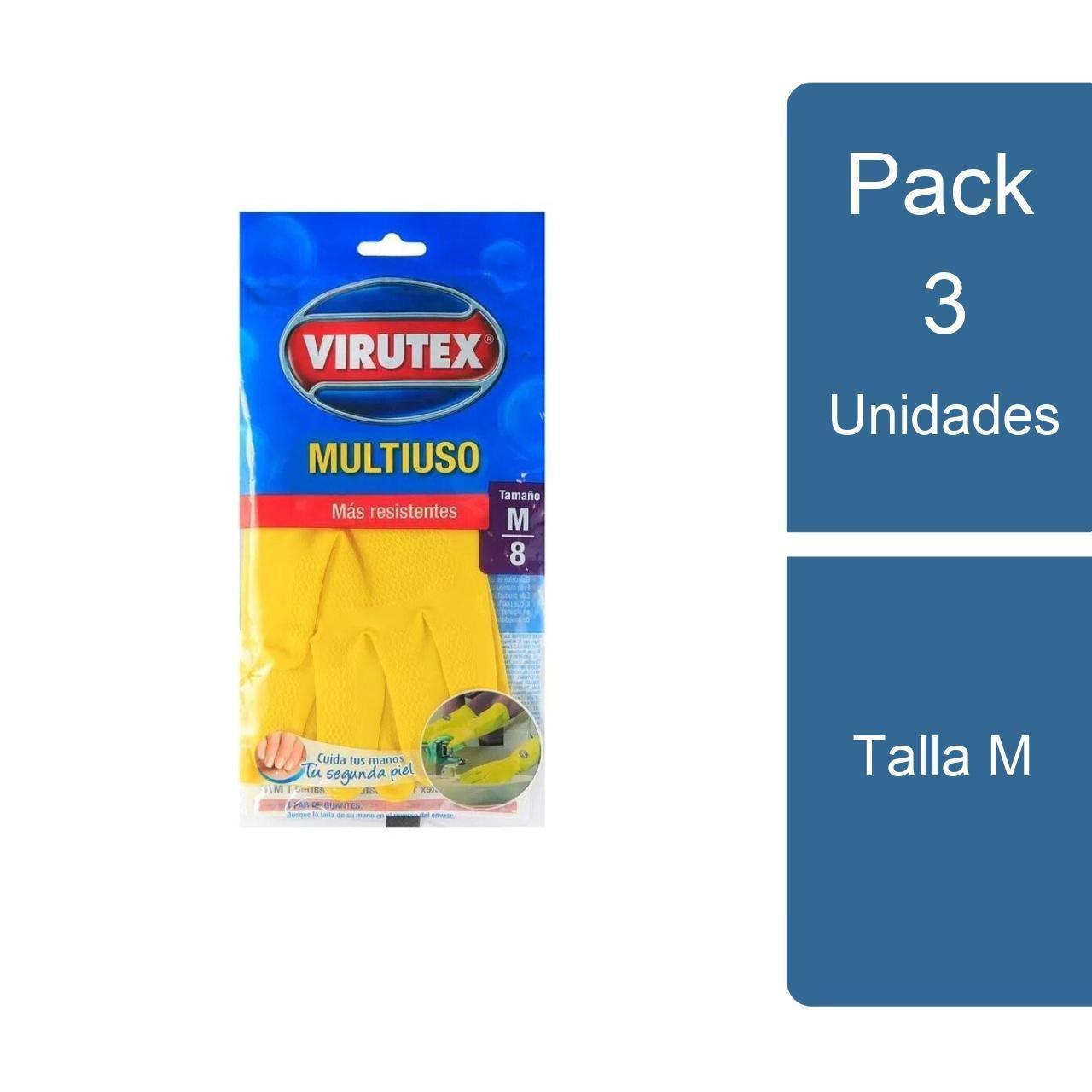 Pack 3 Guantes Multiuso Talla M Virutex-0