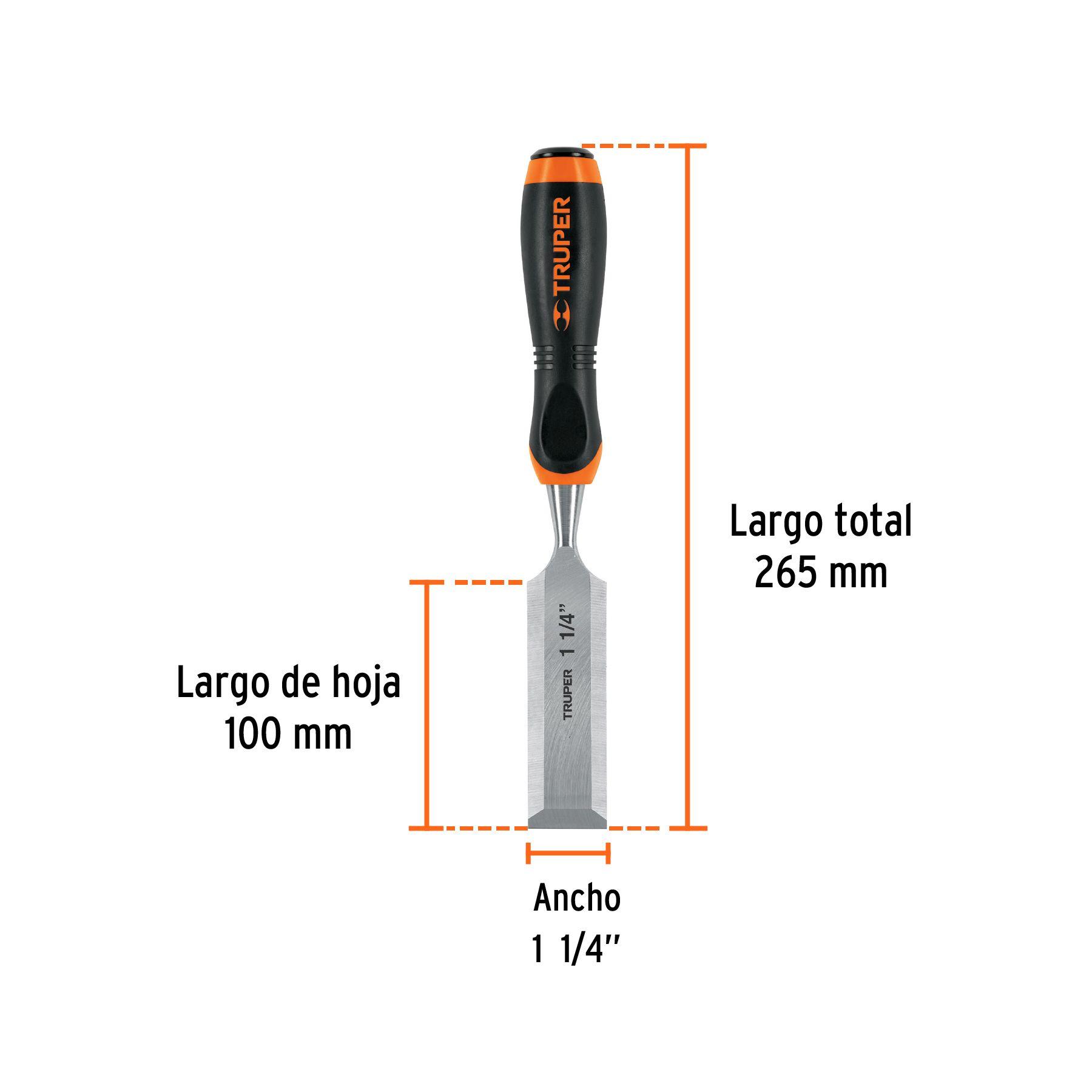 Formón mango confort grip 1.1/4" - Truper-2