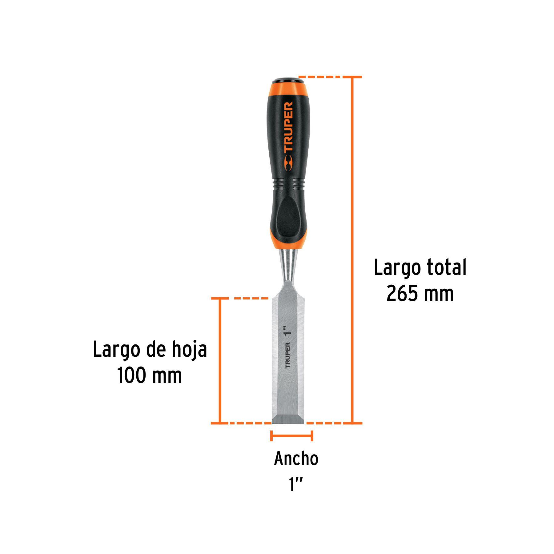 Formón mango confort grip 1" - Truper-2