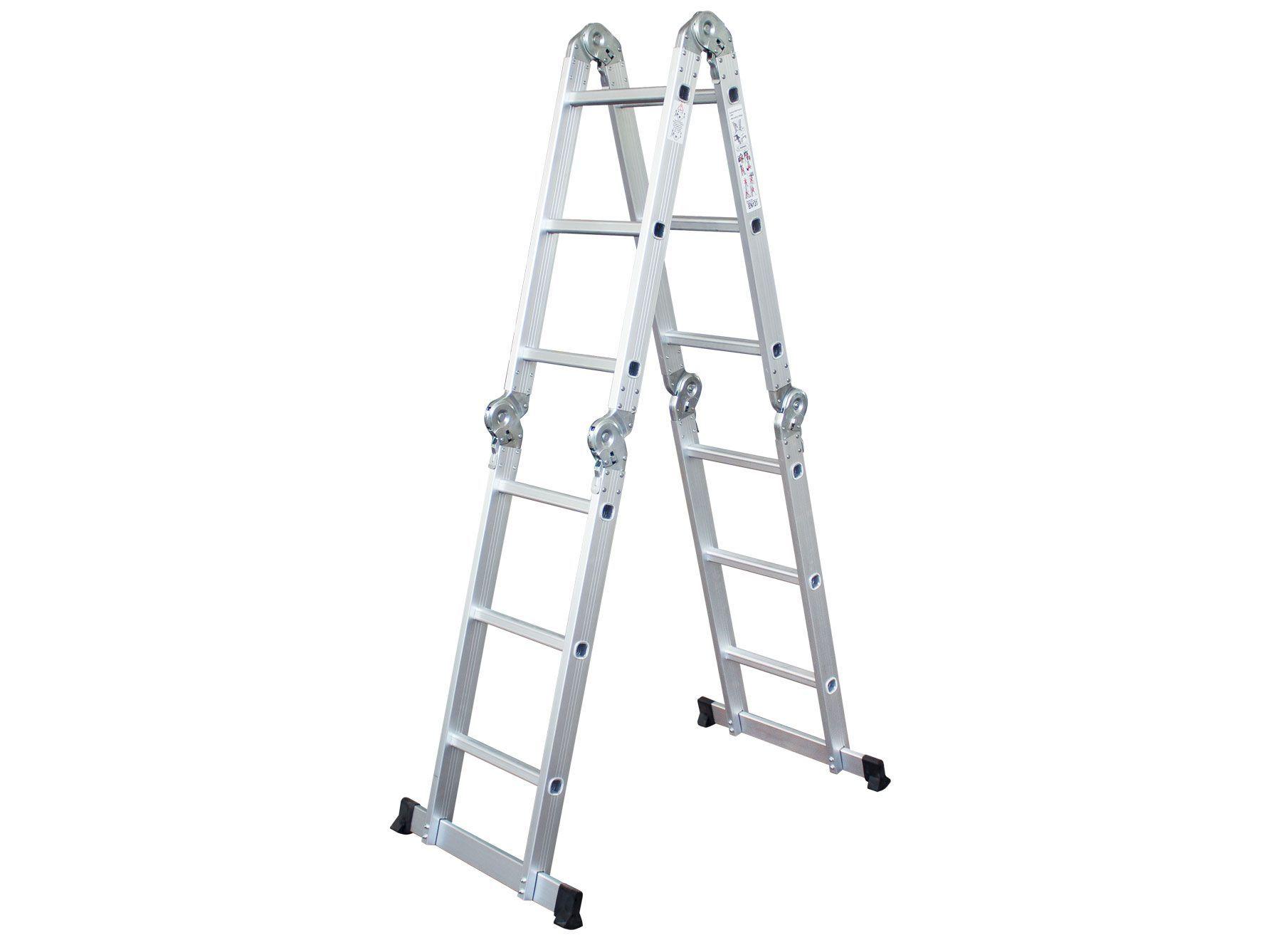 Escalera Articulada 4x3 Peldaños Rackexpress-3