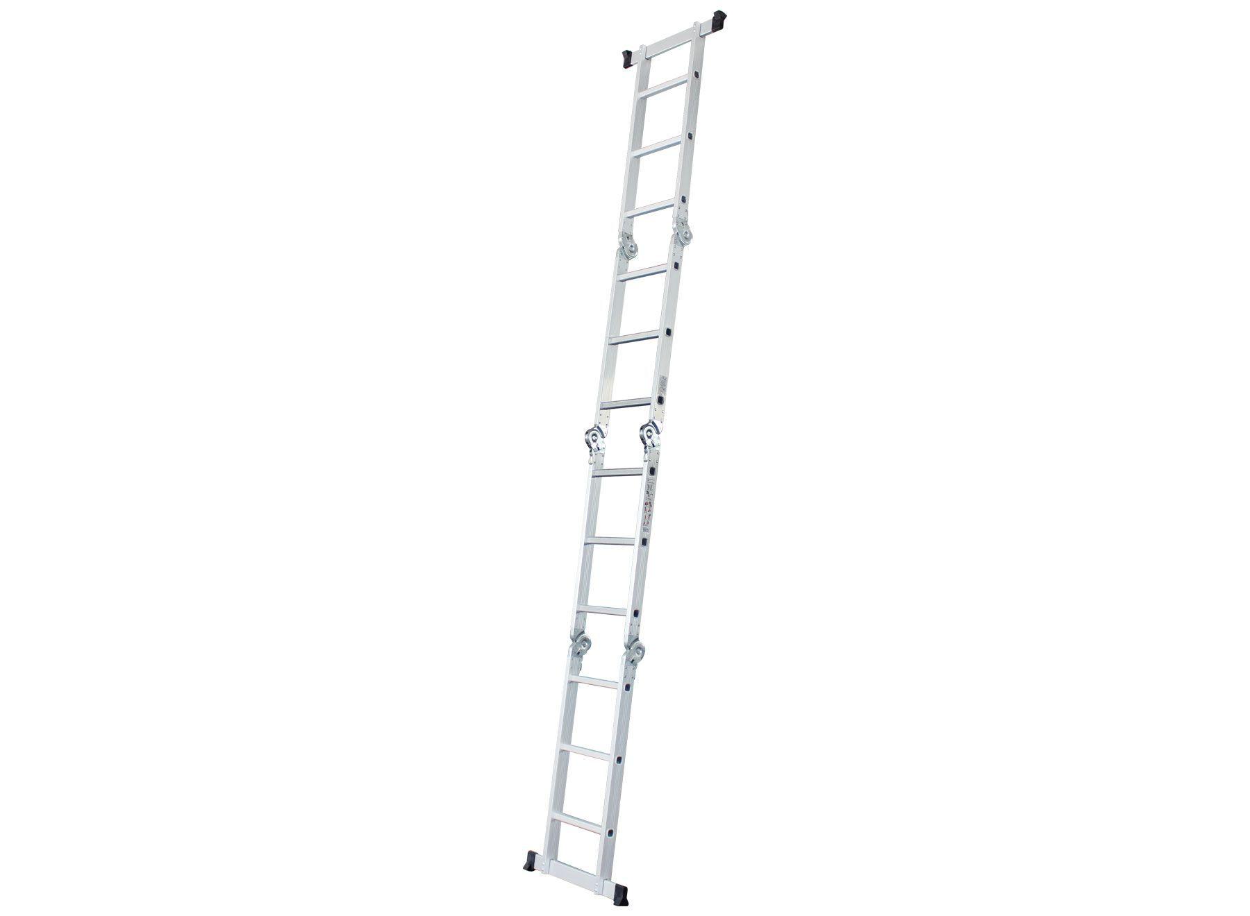 Escalera Articulada 4x3 Peldaños Rackexpress-1