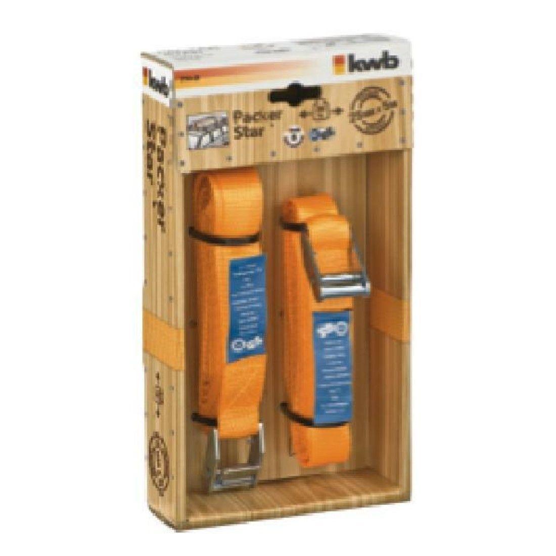 Cintas de Amarre para carga 5 mts. 2 un. KWB-0