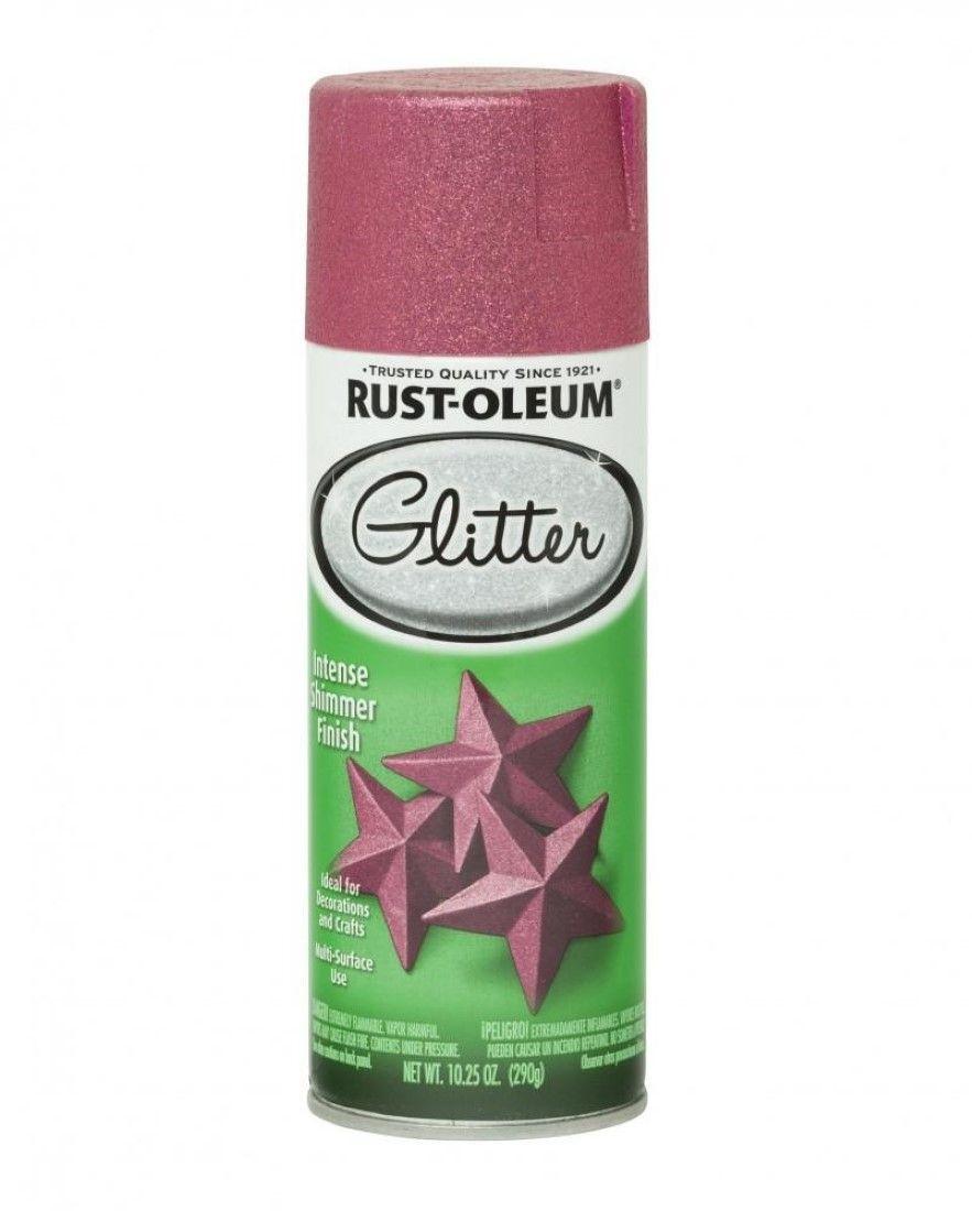 Spray Aerosol Glitter Brillantina Rosa Brillante Rust Oleum-0