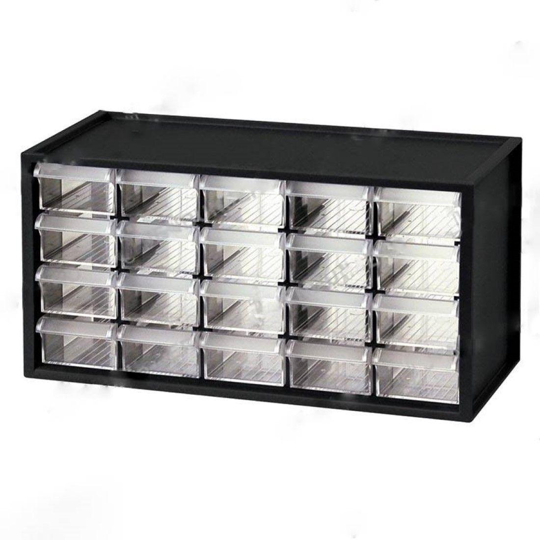 Caja organizadora negra 20 divisiones Shuter-0