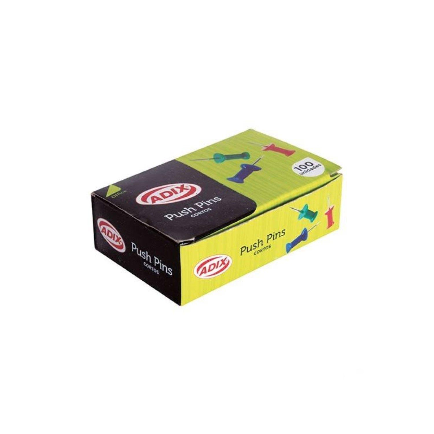 Push Pins Colores 100un Adix-1