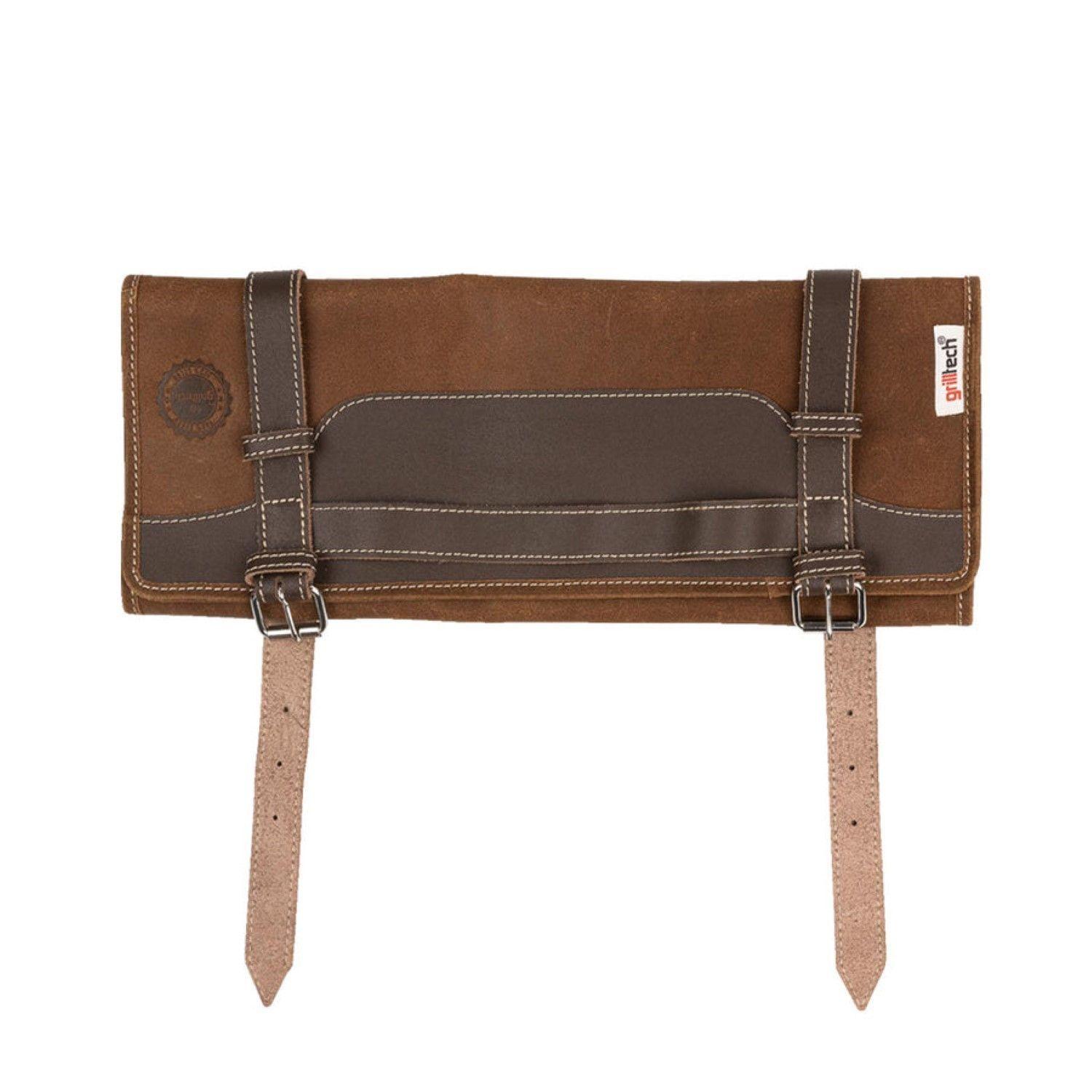 Porta Cuchillos Master Cuero Grilltech-4