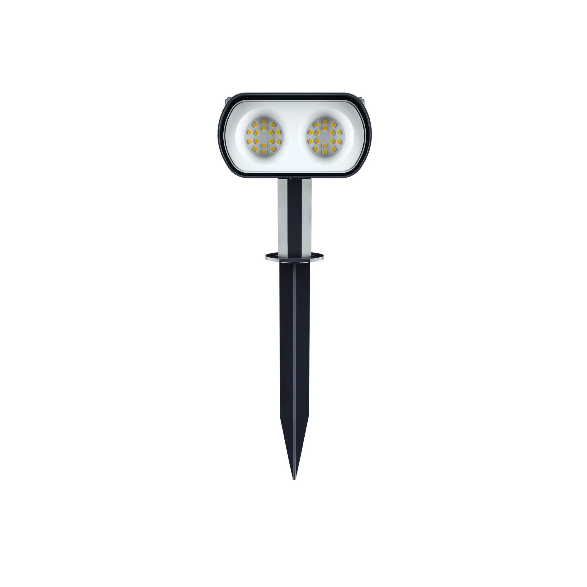 Foco solar Led exterior con sensor día/noche 200lm - Macrotel-2