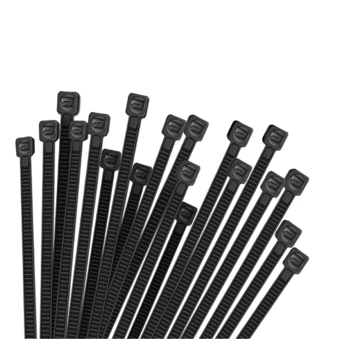 Amarras plásticas negras 100un 5x300mm Genérico-0