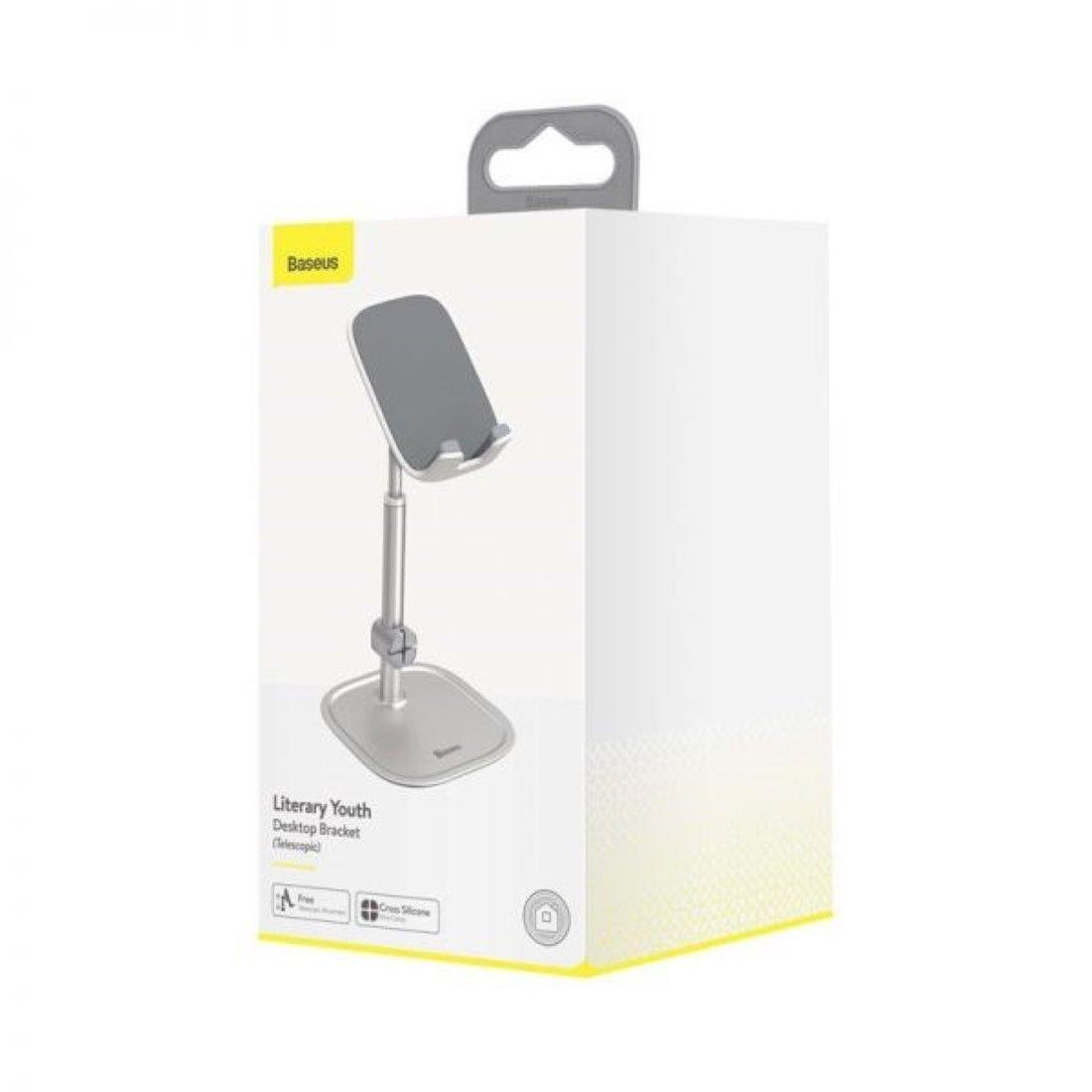 Soporte Universal Para Celulares Telescópico Plata Baseus-0