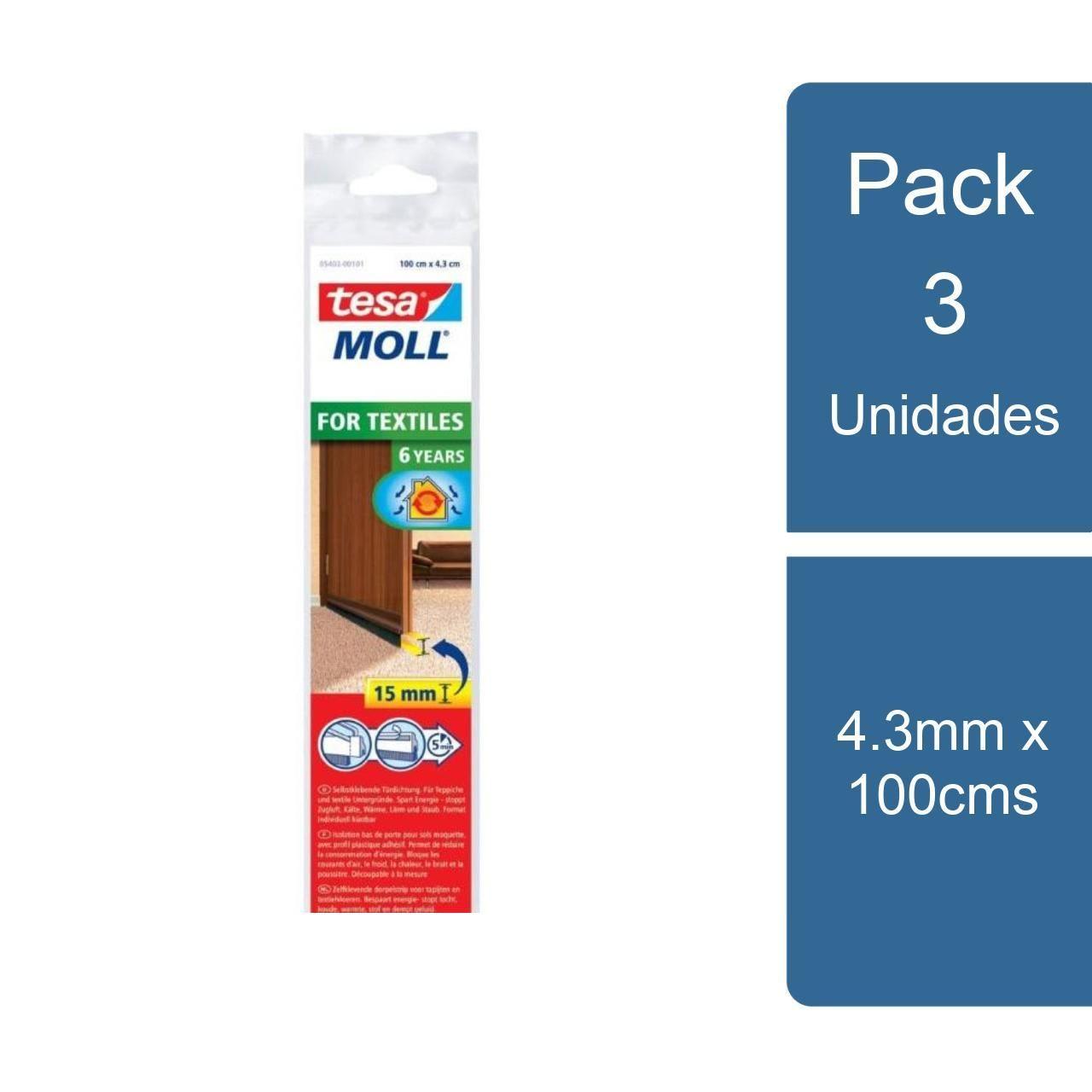Pack 3 Tesamoll Liston para alfombras Cafe 100cms tesa-0