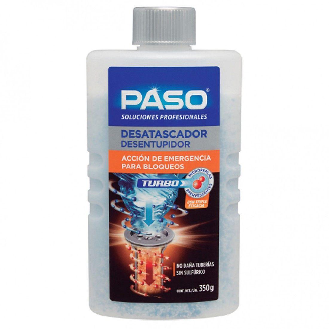 Destapador Turbo Tuberias y Desagües 350grs Paso-0