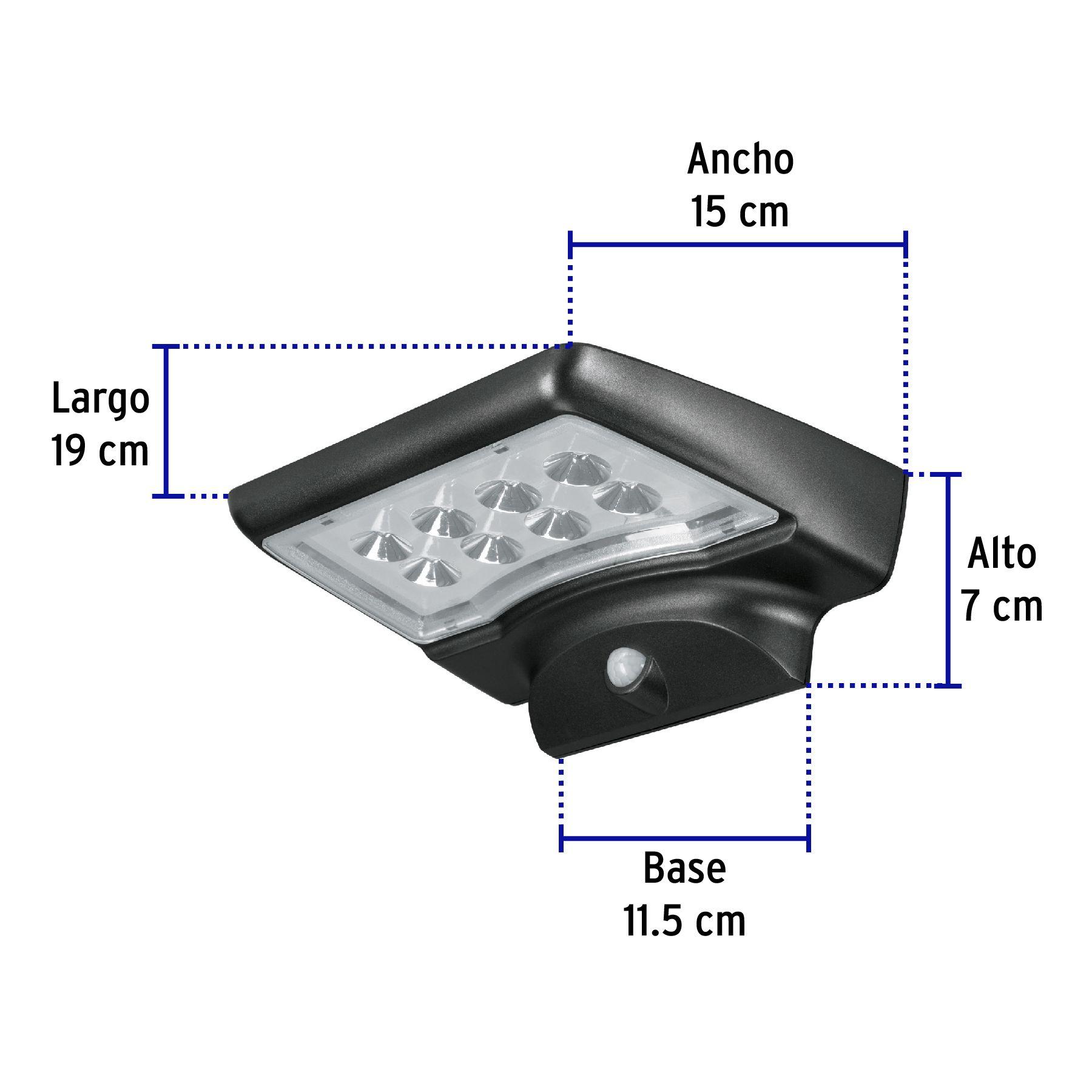 Foco solar LED con sensor de movimiento 4W - Volteck-2