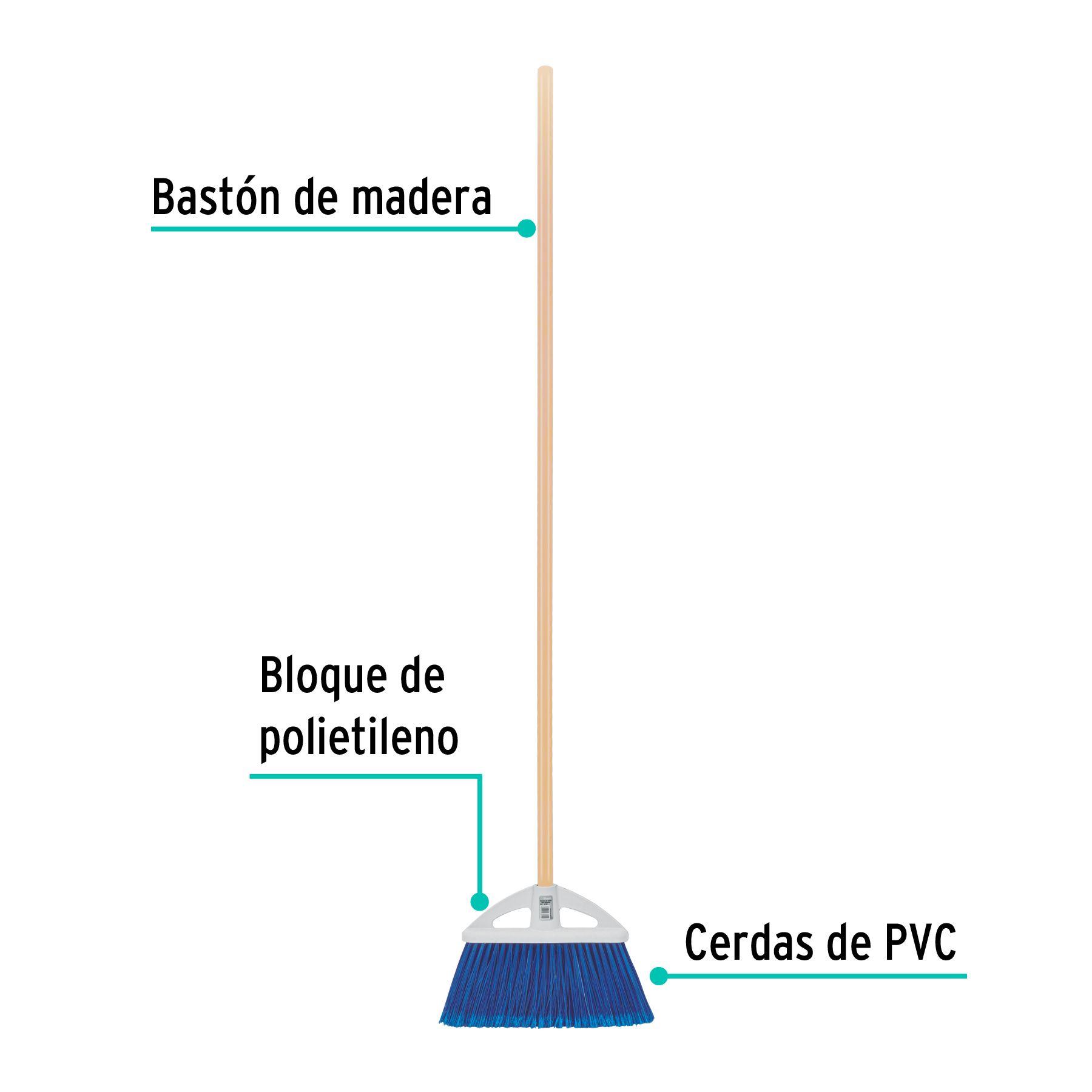 Escobillón mango de madera 120cms 23x21cms - Klintek-1