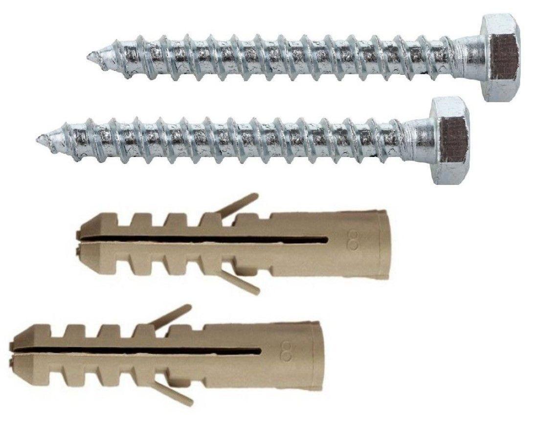 Set Tarugo Concreto Y Tirafondo 10mm / 1/4 X 2  4 Juegos-0