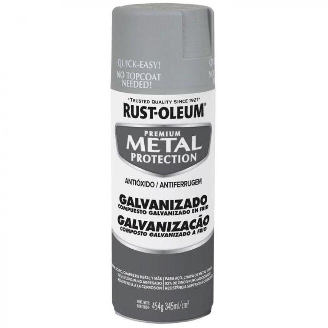 Spray Aerosol Metal Protection Galvanizado Gris Rust Oleum-0