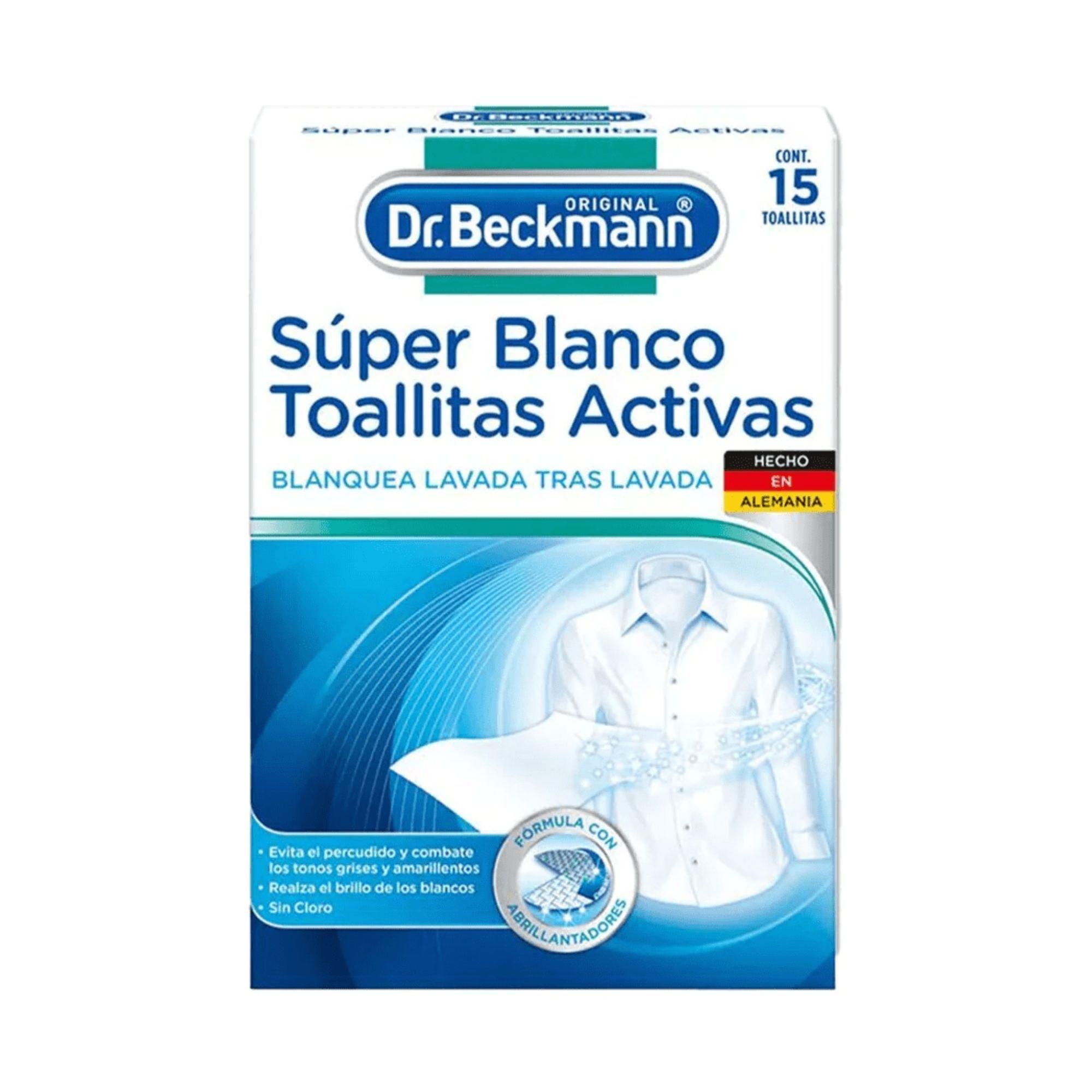 Super Blanco Toallitas Activas 15un - Dr. Beckmann-0