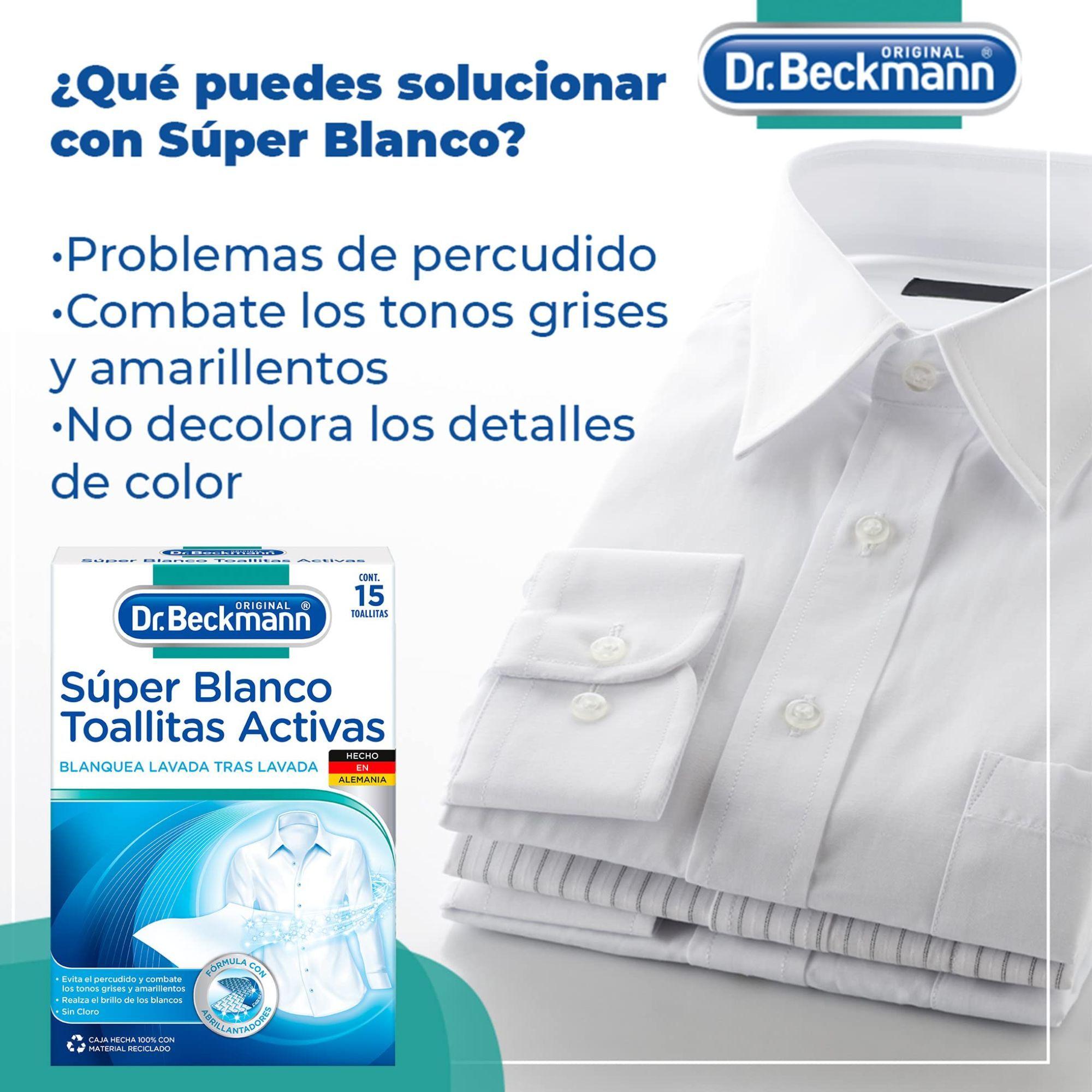 Super Blanco Toallitas Activas 15un - Dr. Beckmann-1
