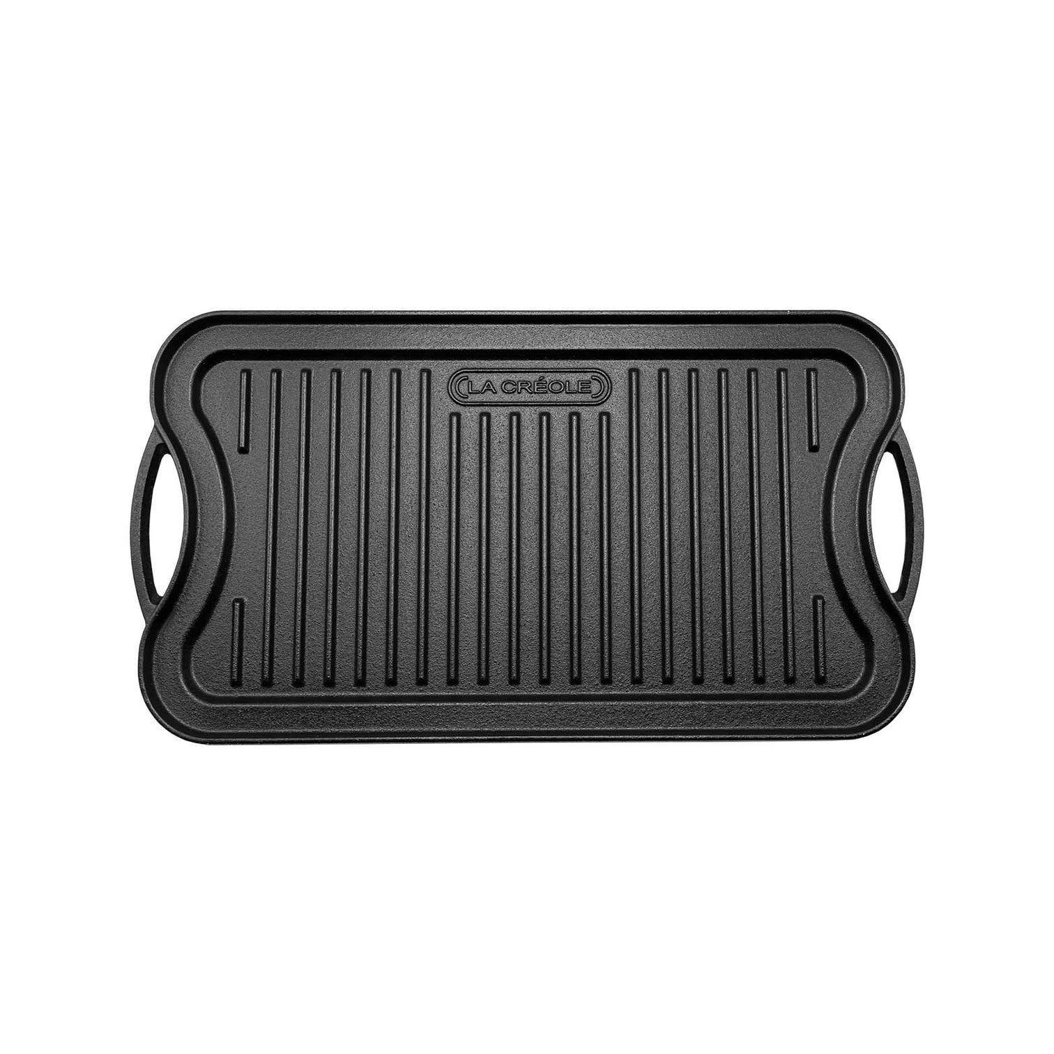 Parrilla Grill Ovalada Reversible 51x27cms La Creole-1