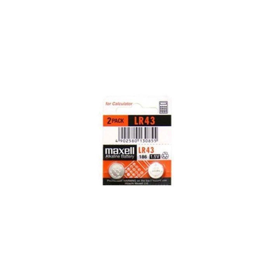 Pila Tipo Boton Lr43 / Ag12 2 Un. Maxell-0