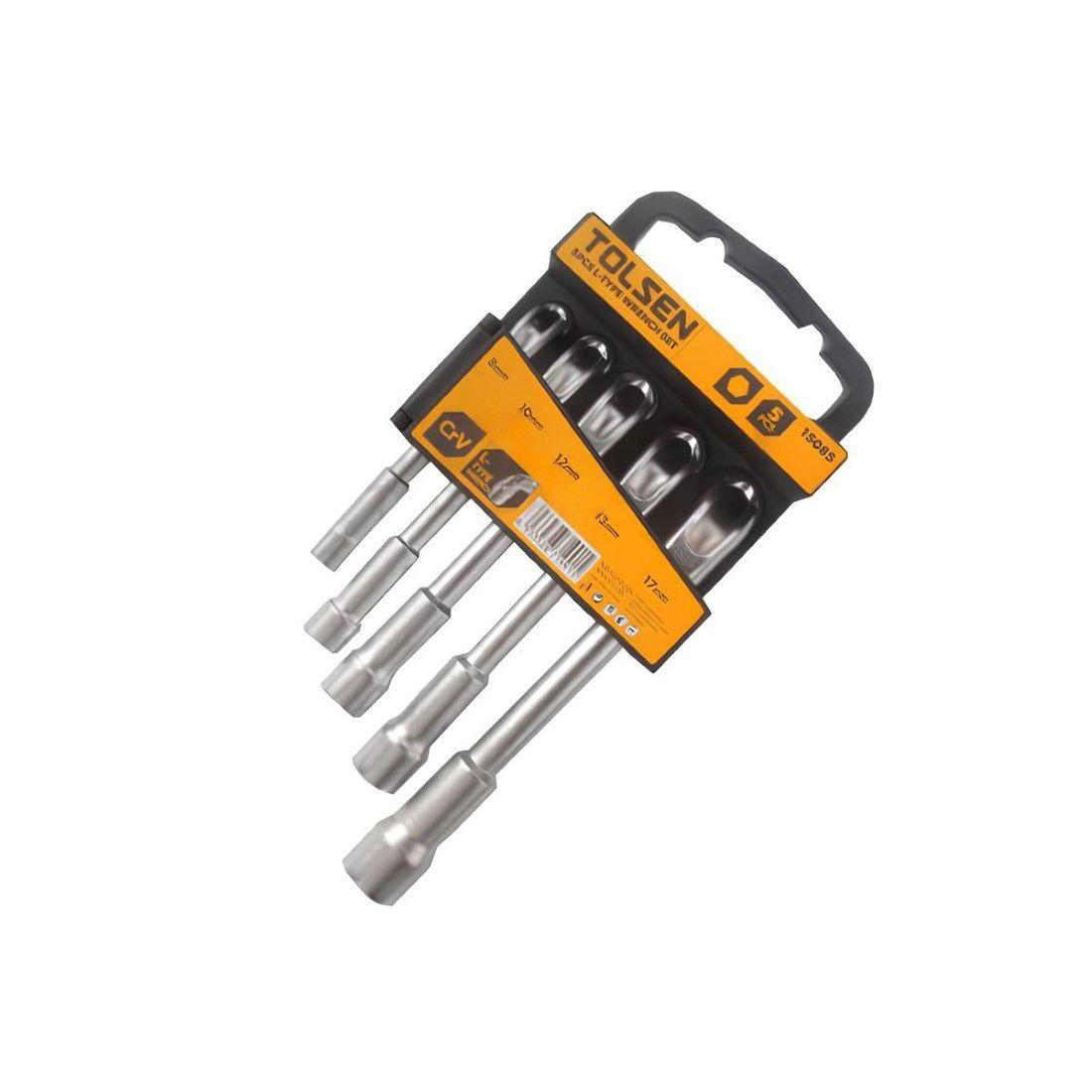 Juego de llaves Pipa 5 piezas Tolsen-0