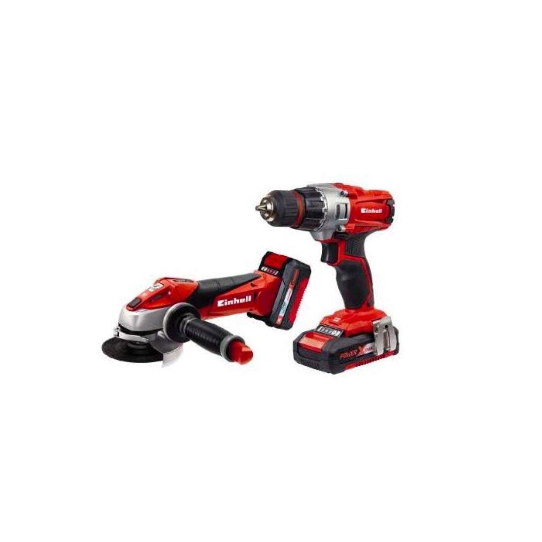 Einhell Taladro Y Esmeril Inalámbrico Te-tk 18li Kit (cd+ag)-0
