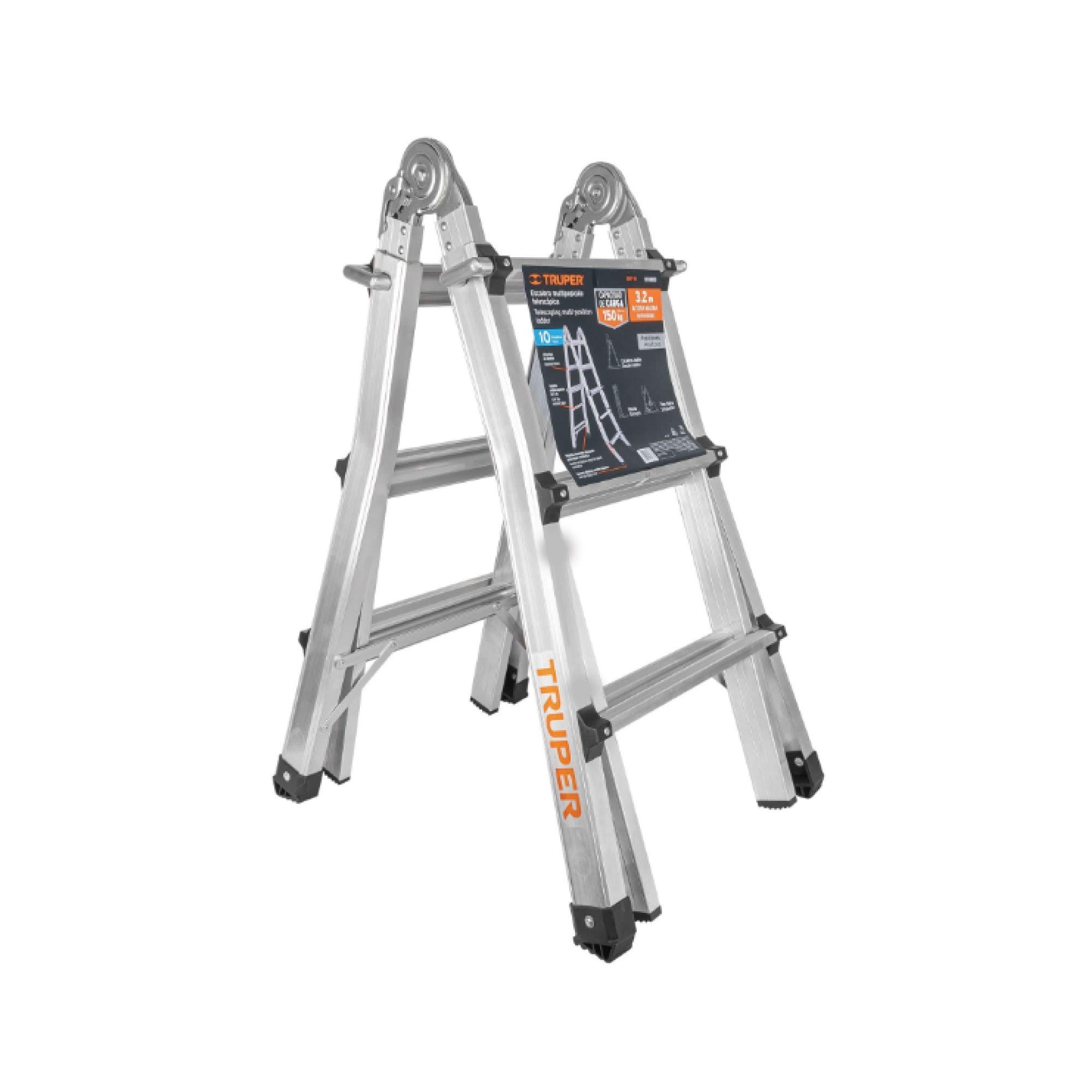 Escalera de aluminio multiproposito 3.2mts 10 peldaños - Truper-2