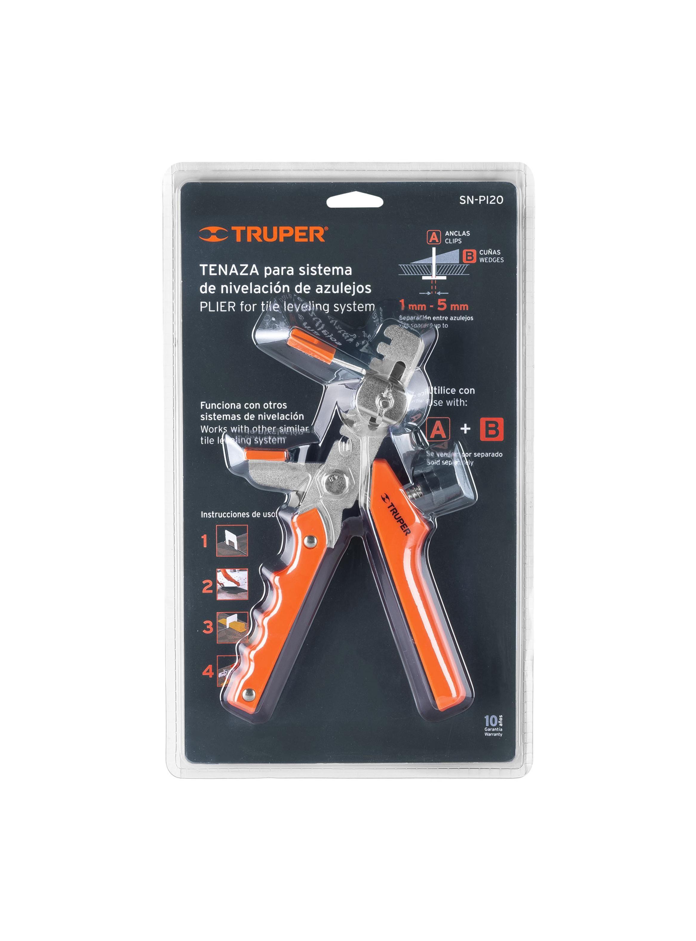 Tenaza para nivelación de cerámicos y porcelanatos 1-5mm - Truper-1