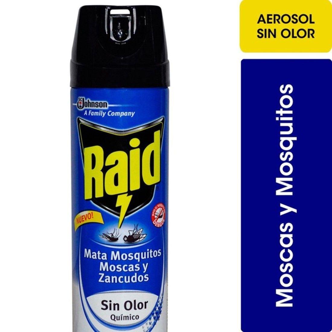 Insecticida Mata Moscas y Mosquitos sin olor 360cc Raid-0